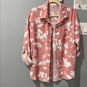 Floral Pink Blouse